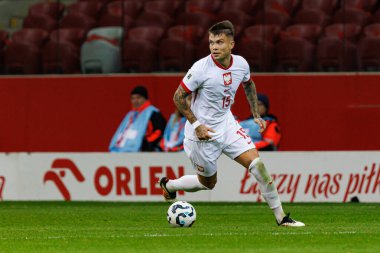 Kamil Piatkowski, 2026 Dünya Kupası eleme maçında Polonya ve Malta milli takımları arasında PGE Narodowy 'da görüldü (Maciej Rogowski)