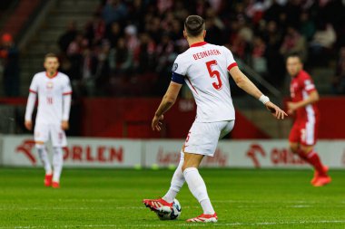 Jan Bednarek 2026 Dünya Kupası eleme maçında PGE Narodowy 'de Polonya ve Malta milli takımları arasında görüldü (Maciej Rogowski)