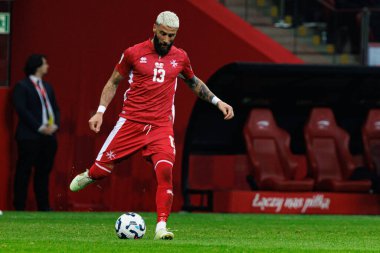 Enrico Pepe, 2026 Dünya Kupası eleme maçında PGE Narodowy 'da Polonya ve Malta milli takımları arasında görüldü (Maciej Rogowski)