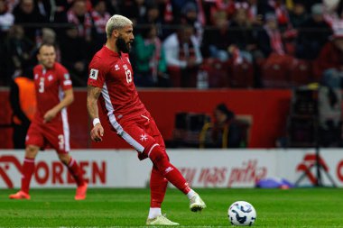 Enrico Pepe, 2026 Dünya Kupası eleme maçında PGE Narodowy 'da Polonya ve Malta milli takımları arasında görüldü (Maciej Rogowski)