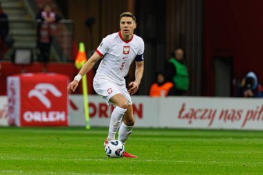 Jan Bednarek 2026 Dünya Kupası eleme maçında PGE Narodowy 'de Polonya ve Malta milli takımları arasında görüldü (Maciej Rogowski)