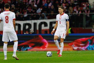 Jan Bednarek 2026 Dünya Kupası eleme maçında PGE Narodowy 'de Polonya ve Malta milli takımları arasında görüldü (Maciej Rogowski)