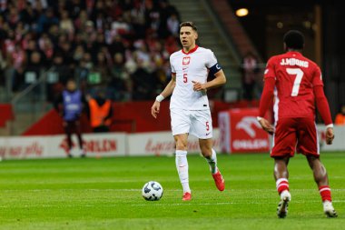 Jan Bednarek 2026 Dünya Kupası eleme maçında PGE Narodowy 'de Polonya ve Malta milli takımları arasında görüldü (Maciej Rogowski)