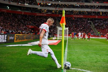 Mateusz Bogusz, 2026 Dünya Kupası eleme maçında Polonya ve Malta milli takımları arasında PGE Narodowy 'de görüldü (Maciej Rogowski)