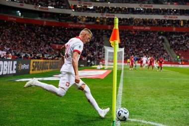 Mateusz Bogusz, 2026 Dünya Kupası eleme maçında Polonya ve Malta milli takımları arasında PGE Narodowy 'de görüldü (Maciej Rogowski)