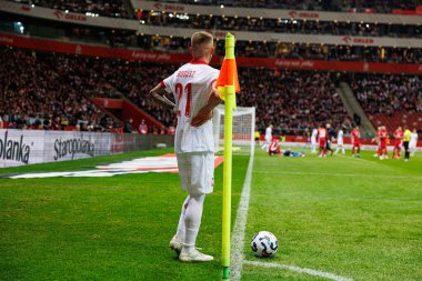 Mateusz Bogusz, 2026 Dünya Kupası eleme maçında Polonya ve Malta milli takımları arasında PGE Narodowy 'de görüldü (Maciej Rogowski)