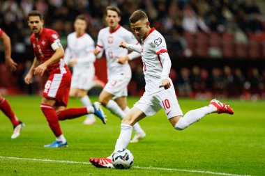 Sebastian Szymanski, 2026 Dünya Kupası eleme maçında PGE Narodowy 'da Polonya ve Malta milli takımları arasında görüldü (Maciej Rogowski)