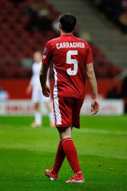 James Carragher 2026 Dünya Kupası eleme maçında PGE Narodowy 'de Polonya ve Malta milli takımları arasında görüldü (Maciej Rogowski)