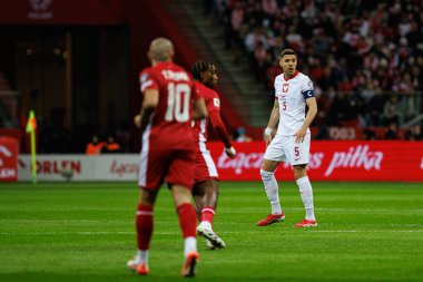 Jan Bednaarek, 2026 Dünya Kupası eleme maçında PGE Narodowy 'da Polonya ve Malta milli takımları arasında görüldü (Maciej Rogowski)