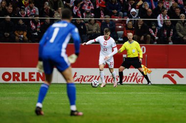Krzysztof Piatek, 2026 Dünya Kupası eleme maçında Polonya ve Malta milli takımları arasında PGE Narodowy 'da görüldü (Maciej Rogowski)