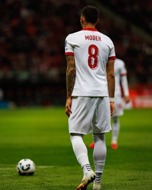 Jakub Moder, 2026 Dünya Kupası eleme maçında PGE Narodowy 'da Polonya ve Malta milli takımları arasında görüldü (Maciej Rogowski)