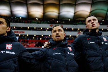 Matty Cash ve Marcin Bulka, 2026 Dünya Kupası eleme maçında PGE Narodowy 'da Polonya ve Malta milli takımları arasında görüldü (Maciej Rogowski)