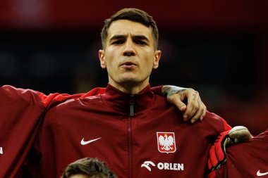 Jakub Kiwior, 2026 Dünya Kupası eleme maçında PGE Narodowy 'da Polonya ve Malta milli takımları arasında görüldü (Maciej Rogowski)