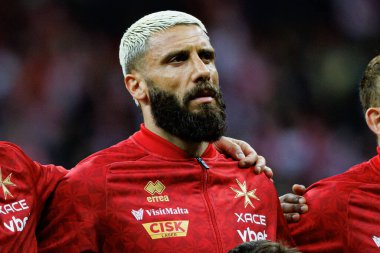 Enrico Pepe, 2026 Dünya Kupası eleme maçında PGE Narodowy 'da Polonya ve Malta milli takımları arasında görüldü (Maciej Rogowski)