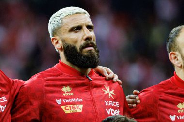 Enrico Pepe, 2026 Dünya Kupası eleme maçında PGE Narodowy 'da Polonya ve Malta milli takımları arasında görüldü (Maciej Rogowski)