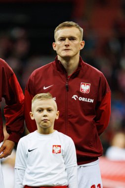 Karol Swiderski, 2026 Dünya Kupası eleme maçında Polonya ve Malta milli takımları arasında PGE Narodowy 'da görüldü (Maciej Rogowski)