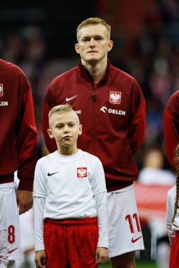 Karol Swiderski, 2026 Dünya Kupası eleme maçında Polonya ve Malta milli takımları arasında PGE Narodowy 'da görüldü (Maciej Rogowski)