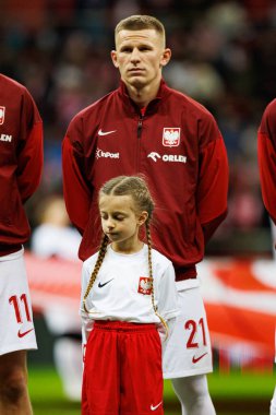 Mateusz Bogusz, 2026 Dünya Kupası eleme maçında Polonya ve Malta milli takımları arasında PGE Narodowy 'de görüldü (Maciej Rogowski)