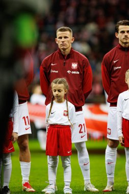 Mateusz Bogusz, 2026 Dünya Kupası eleme maçında Polonya ve Malta milli takımları arasında PGE Narodowy 'de görüldü (Maciej Rogowski)