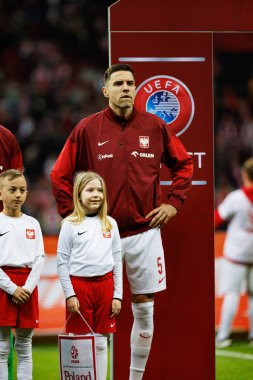 Jan Bednarek 2026 Dünya Kupası eleme maçında PGE Narodowy 'de Polonya ve Malta milli takımları arasında görüldü (Maciej Rogowski)