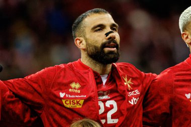 Zach Muscat 2026 Dünya Kupası eleme maçında PGE Narodowy 'de Polonya ve Malta milli takımları arasında görüldü (Maciej Rogowski)