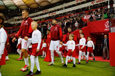 Karol Swiderski ve Jakub Moder, 2026 Dünya Kupası eleme maçında Polonya ve Malta milli takımları arasında PGE Narodowy 'da görüldü (Maciej Rogowski)