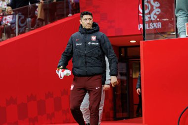 Robert Lewandowski, 2026 Dünya Kupası eleme maçında PGE Narodowy 'de Polonya ve Malta milli takımları arasında görüldü (Maciej Rogowski)