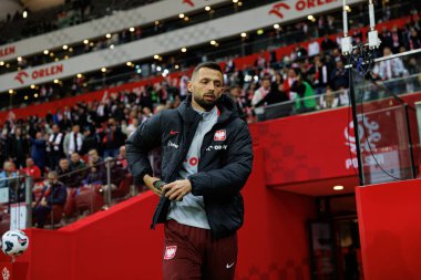 Mateusz Wieteska, 2026 Dünya Kupası eleme maçında PGE Narodowy 'de Polonya ve Malta milli takımları arasında görüldü (Maciej Rogowski)