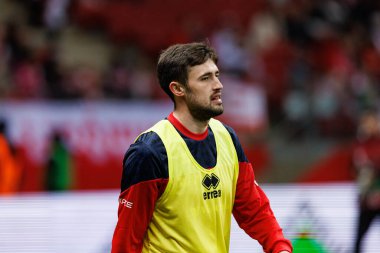 James Carragher 2026 Dünya Kupası eleme maçında PGE Narodowy 'de Polonya ve Malta milli takımları arasında görüldü (Maciej Rogowski)