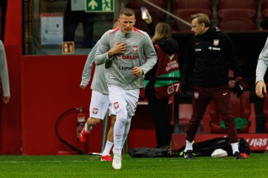 Mateusz Bogusz, 2026 Dünya Kupası eleme maçında Polonya ve Malta milli takımları arasında PGE Narodowy 'de görüldü (Maciej Rogowski)