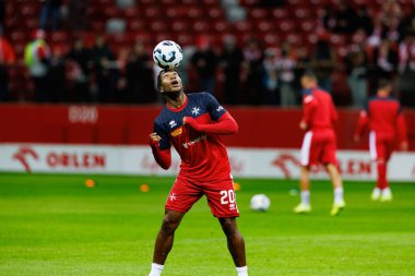 Paul Mbong, 2026 Dünya Kupası eleme maçında PGE Narodowy 'de Polonya ve Malta milli takımları arasında görüldü (Maciej Rogowski)