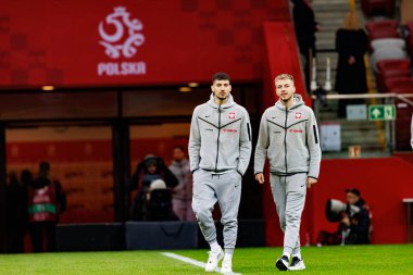 Jakub Moder ve Mateusz Skrzypczak, PGE Narodowy 'de Polonya ve Malta milli takımları arasında oynanan 2026 Dünya Kupası eleme maçında görüldü (Maciej Rogowski)
