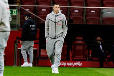 Jakub Piotrowski, 2026 Dünya Kupası eleme maçında Polonya ve Malta milli takımları arasında PGE Narodowy 'de görüldü (Maciej Rogowski)