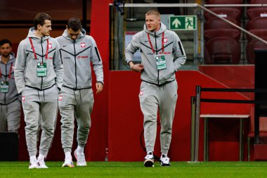 Bartosz Mrozek, 2026 Dünya Kupası eleme maçında Polonya ve Malta milli takımları arasında PGE Narodowy 'da görüldü (Maciej Rogowski)