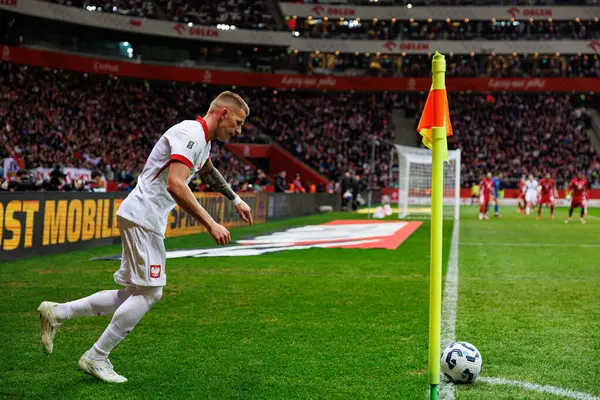 Mateusz Bogusz, 2026 Dünya Kupası eleme maçında Polonya ve Malta milli takımları arasında PGE Narodowy 'de görüldü (Maciej Rogowski)