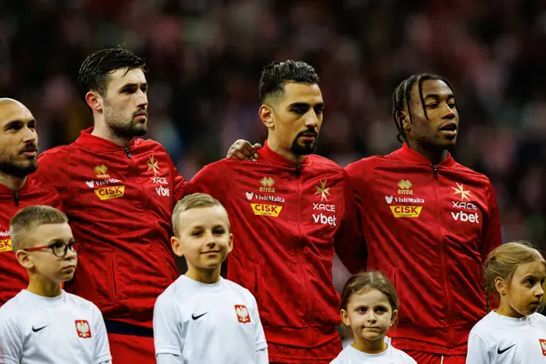 2026 Dünya Kupası eleme maçında Polonya ve Malta milli takımları arasında PGE Narodowy 'de görüldü (Maciej Rogowski)