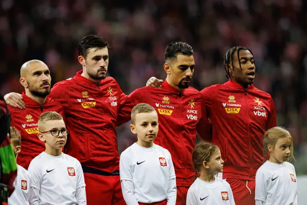 2026 Dünya Kupası eleme maçında Polonya ve Malta milli takımları arasında PGE Narodowy 'de görüldü (Maciej Rogowski)