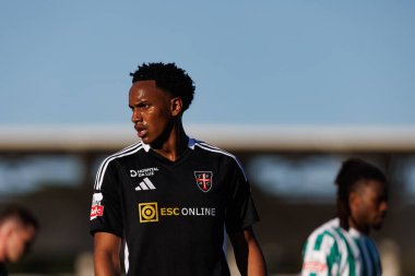 Caue Santos, Liga Portekiz maçı sırasında Estadio Belediyesi Rio Maior 'da Casa Pia ve Rio Ave FC takımları arasında görüldü (Maciej Rogowski)