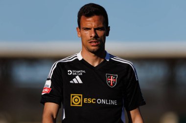 Andre Geraldes, Liga Portekiz maçı sırasında Estadio Belediyesi Rio Maior 'da Casa Pia ve Rio Ave FC takımları arasında görüldü (Maciej Rogowski)