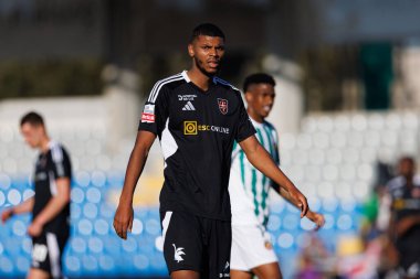 Iyad Mohamed, Liga Portekiz maçı sırasında Estadio Belediyesi Rio Maior 'da Casa Pia ve Rio Ave FC takımları arasında görüldü (Maciej Rogowski)