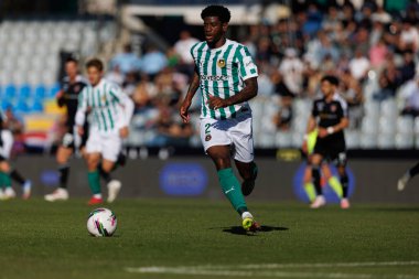 Jonathan Panzo, Liga Portekiz maçı sırasında Estadio Belediyesi Rio Maior 'da Casa Pia ve Rio Ave FC takımları arasında görüldü (Maciej Rogowski)