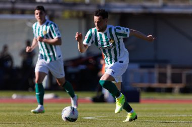 Tiago Morais, Liga Portekiz maçı sırasında Estadio Belediyesi Rio Maior 'da Casa Pia ve Rio Ave FC takımları arasında görüldü (Maciej Rogowski)
