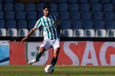 Joao Novais, Liga Portekiz maçı sırasında Estadio Belediyesi Rio Maior 'da Casa Pia ve Rio Ave FC takımları arasında görüldü (Maciej Rogowski)