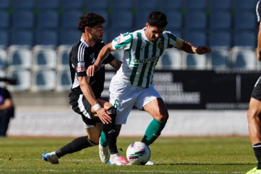 Miguel Sousa ve Joao Novais, Liga Portekiz maçı sırasında Estadio Belediyesi Rio Maior 'da Casa Pia ve Rio Ave FC takımları arasında görüldü (Maciej Rogowski)