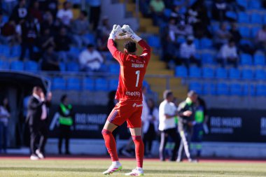 Patrick Sequeira, Liga Portekiz maçı sırasında Estadio Belediyesi Rio Maior 'da Casa Pia ve Rio Ave FC takımları arasında görüldü (Maciej Rogowski)