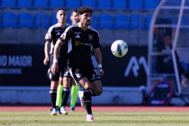 Miguel Sousa, Liga Portekiz maçı sırasında Estadio Belediyesi Rio Maior 'da Casa Pia ve Rio Ave FC takımları arasında görüldü (Maciej Rogowski)