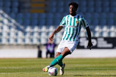Jonathan Panzo, Liga Portekiz maçı sırasında Estadio Belediyesi Rio Maior 'da Casa Pia ve Rio Ave FC takımları arasında görüldü (Maciej Rogowski)