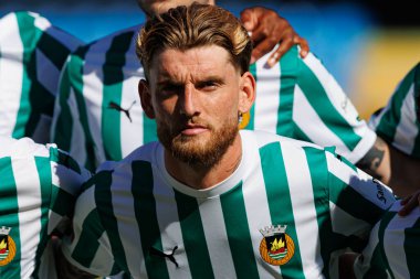 Ole Pohlmann, Liga Portekiz maçı sırasında Estadio Belediyesi Rio Maior 'da Casa Pia ve Rio Ave FC takımları arasında görüldü (Maciej Rogowski)