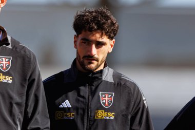 Miguel Sousa, Liga Portekiz maçı sırasında Estadio Belediyesi Rio Maior 'da Casa Pia ve Rio Ave FC takımları arasında görüldü (Maciej Rogowski)