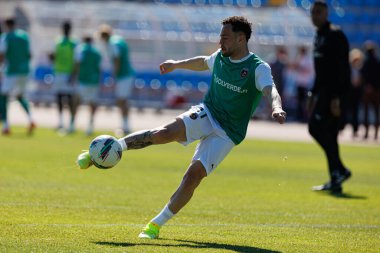 Tiago Morais, Liga Portekiz maçı sırasında Estadio Belediyesi Rio Maior 'da Casa Pia ve Rio Ave FC takımları arasında görüldü (Maciej Rogowski)